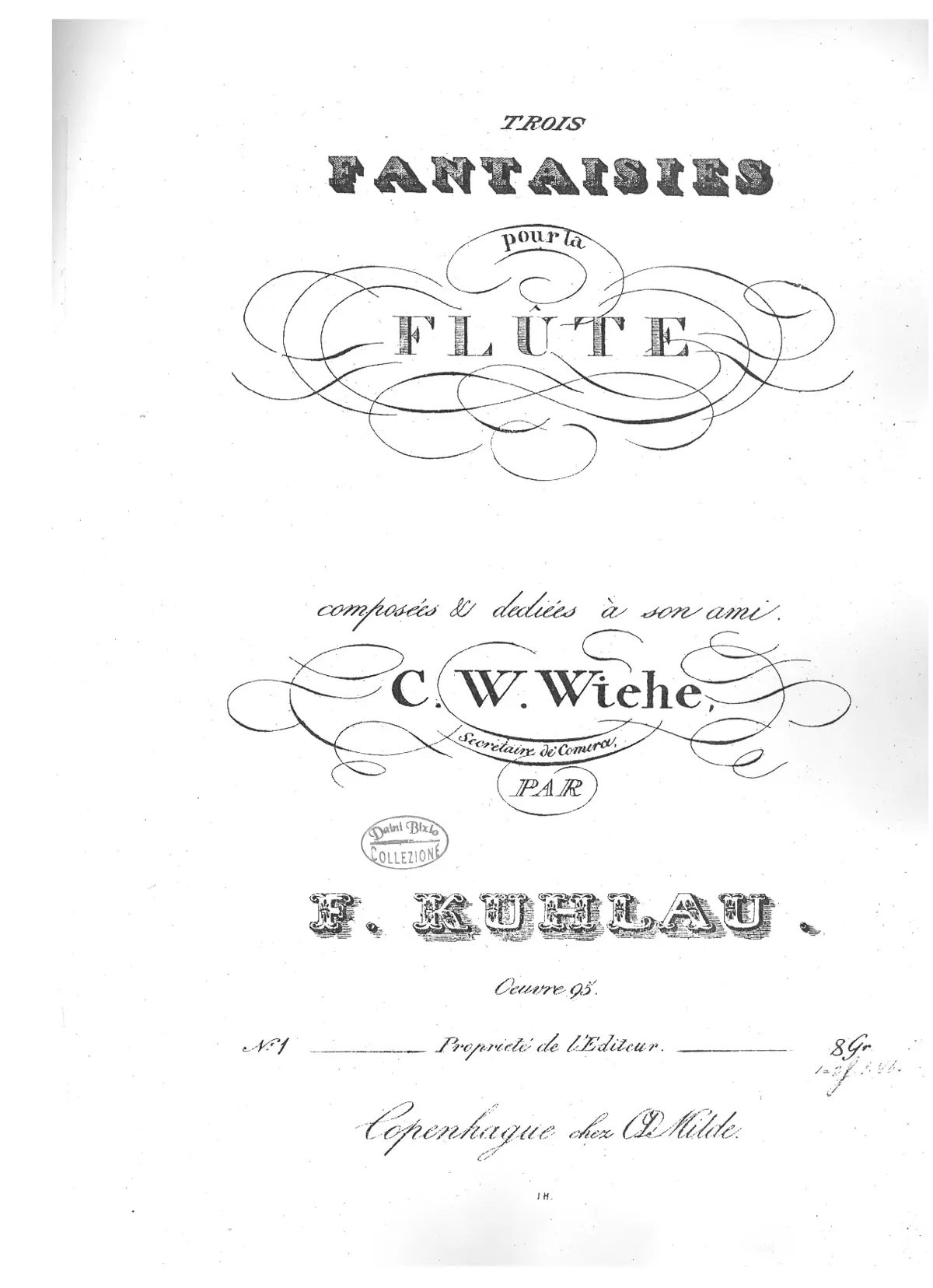 Trois Fantaisies pour la Flute - Page 1