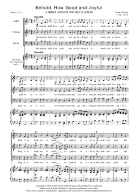 Behold, how good and joyful