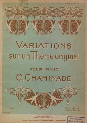 Variations sur un thème original, Op.120