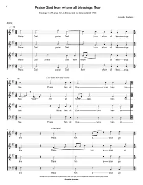 Praise God from whom all blessings flow