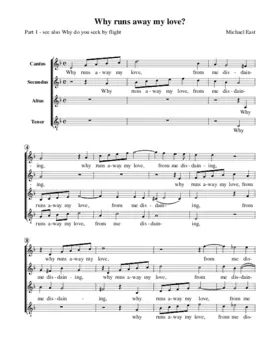 Why runs away my love?