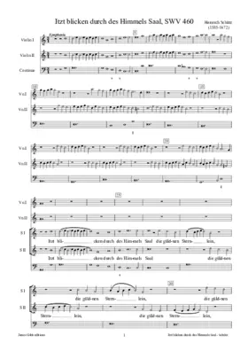 Itzt blicken durch des Himmels Saal, SWV 460