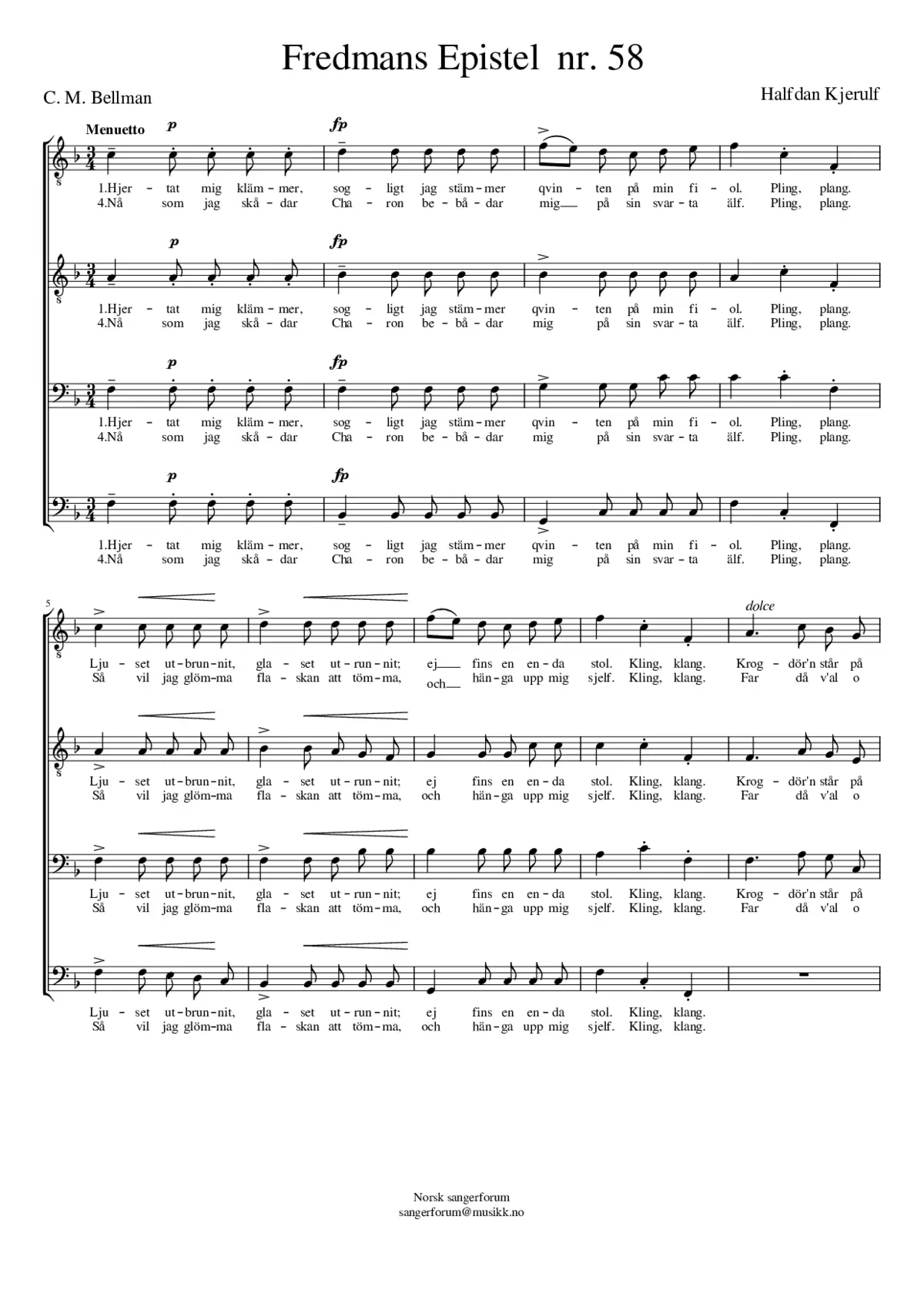 Fredmans Epistel 58 - Page 1