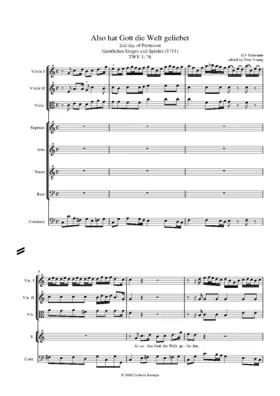 Also hat Gott die Welt geliebet