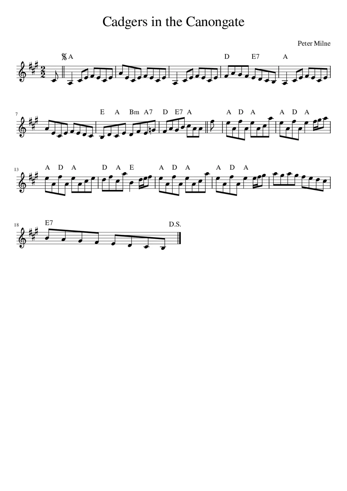 Cadgers in the Canongate - Page 1