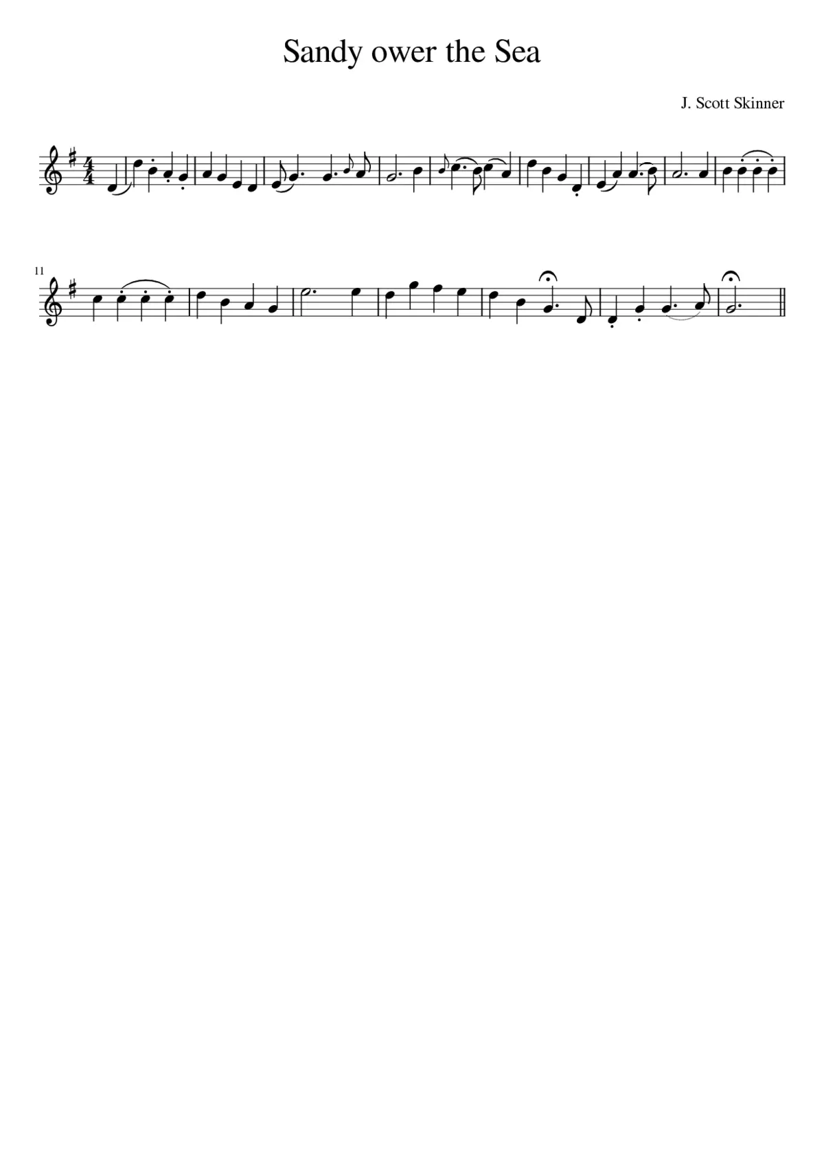 Sandy ower the Sea - Page 1
