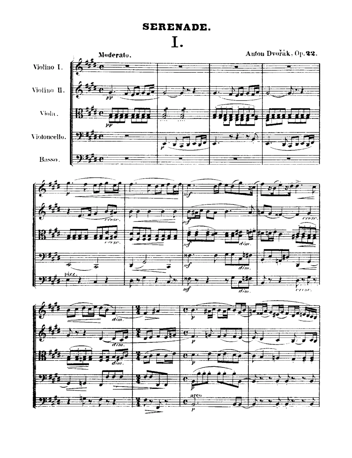 Serenade for Strings - Page 1