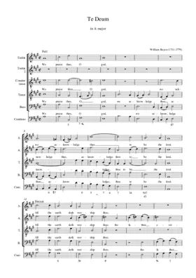 Te Deum and Jubilate in A Major (1740)