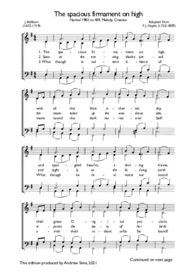 The spacious firmament on high