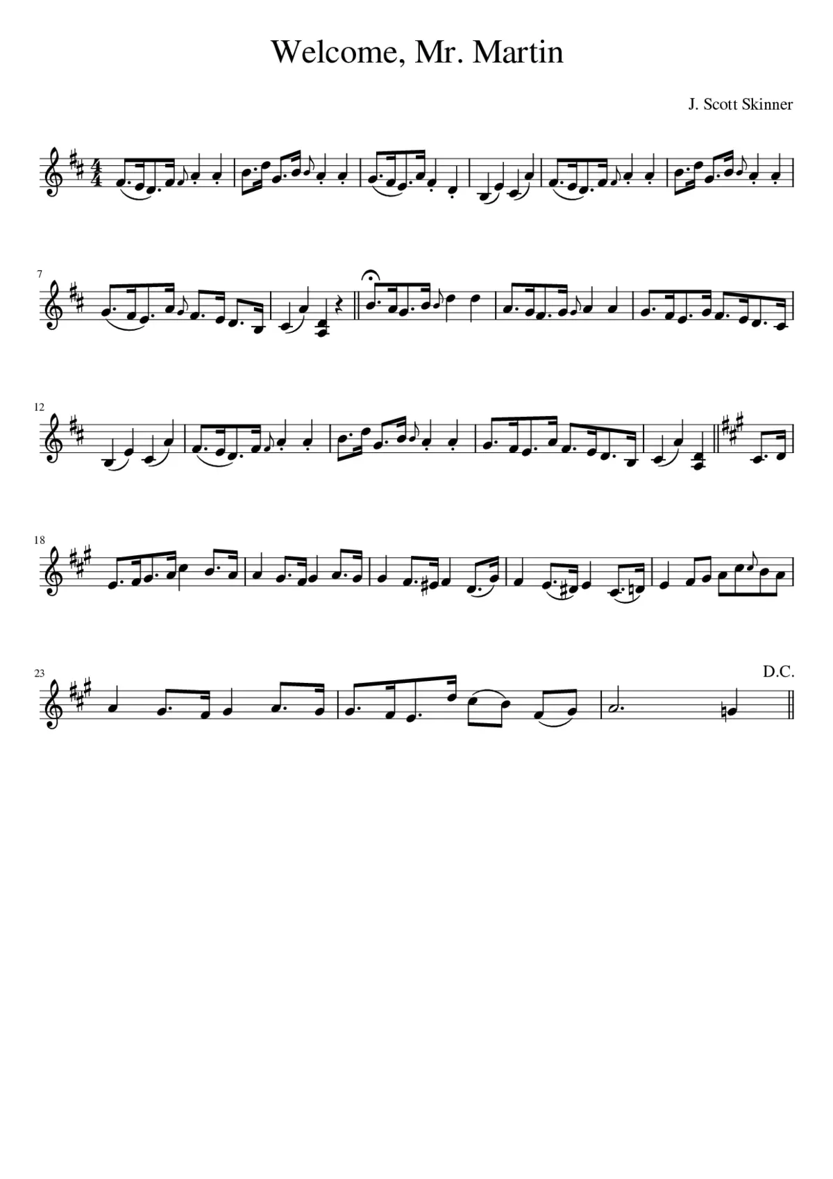 Welcome Mr. Martin - Page 1