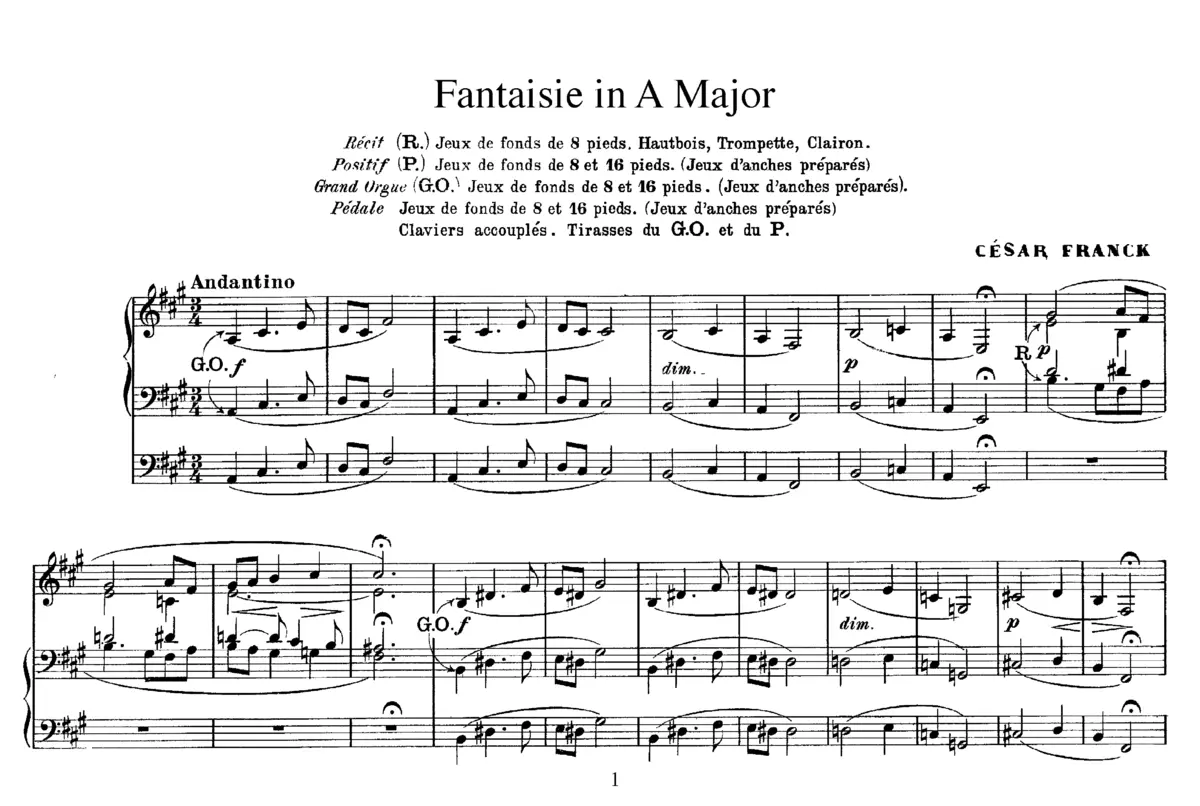 3 Pièces pour Grand Orgue - Page 1
