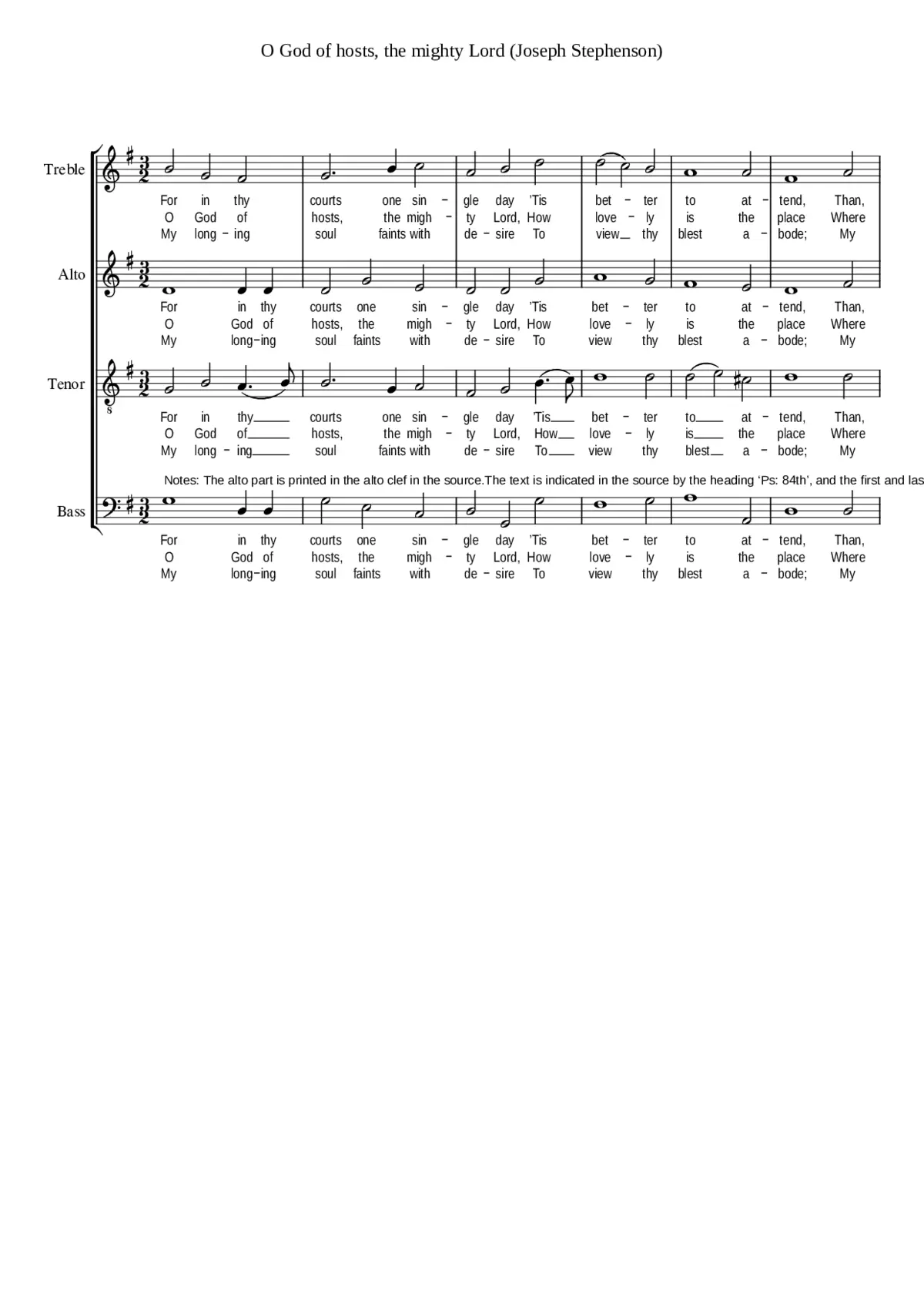 O God of hosts the mighty Lord - Page 1