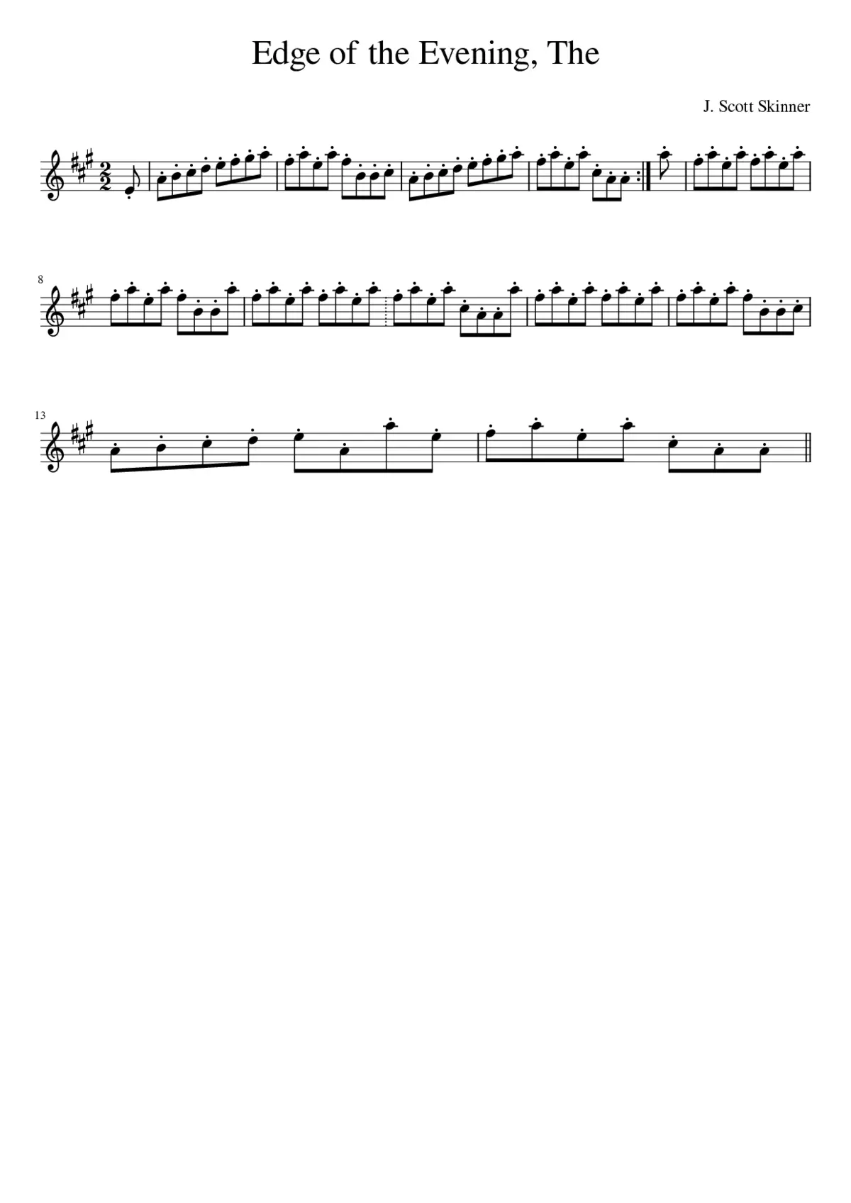 The Edge of the Evening - Page 1