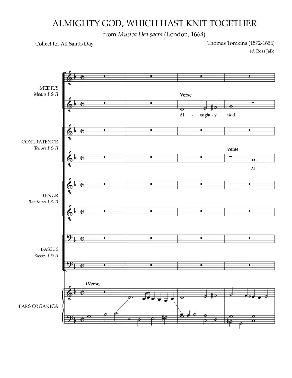Almighty God, which hast knit together - Page 1
