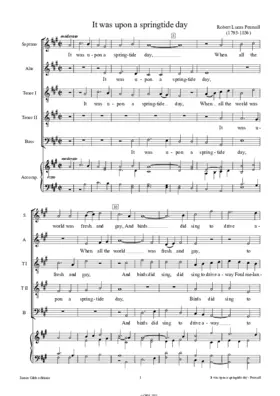 It was upon a springtide day