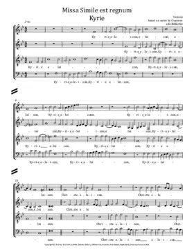 Missa Simile est regnum coelorum