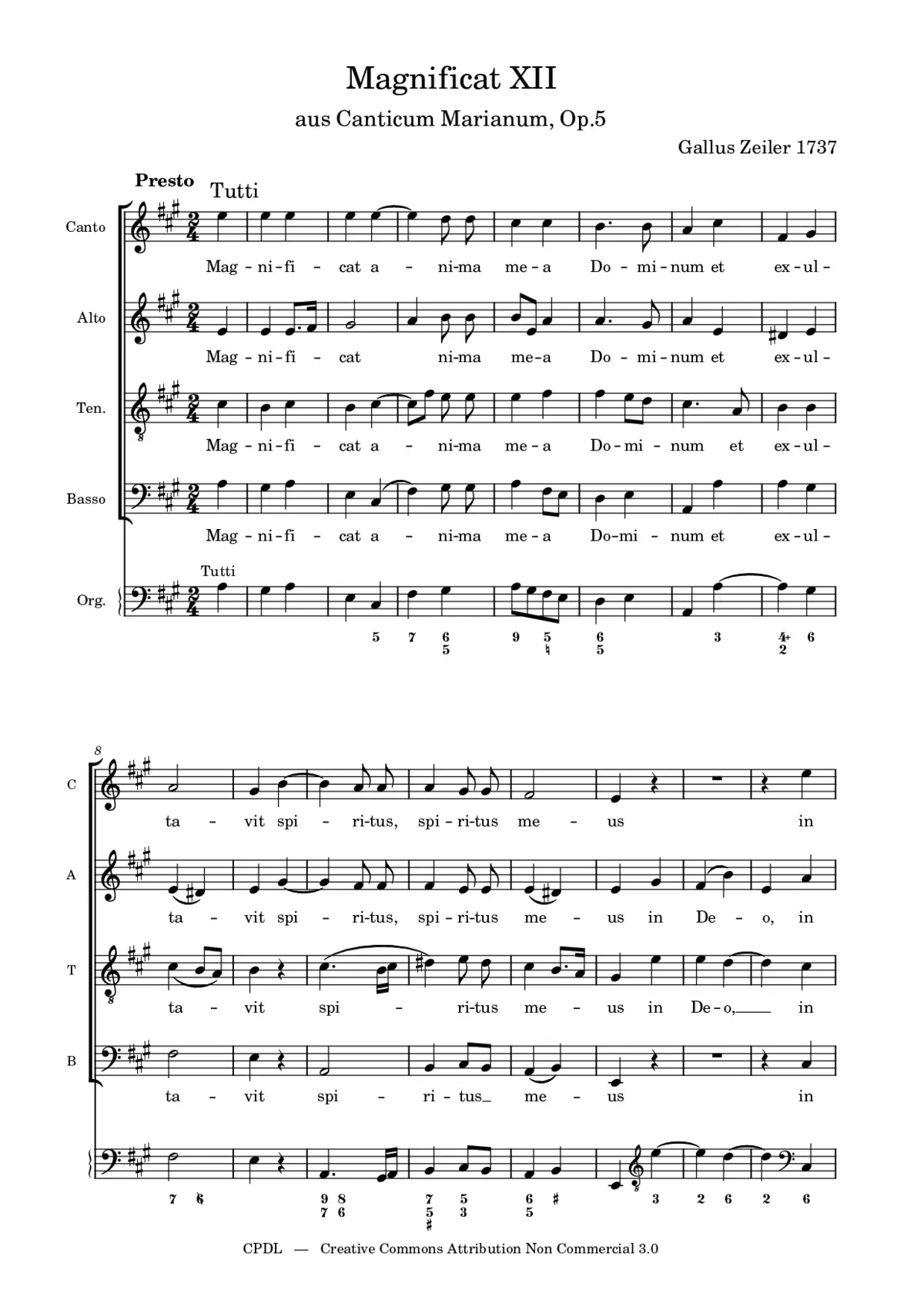 Magnificat, Op.5,12 - Page 1
