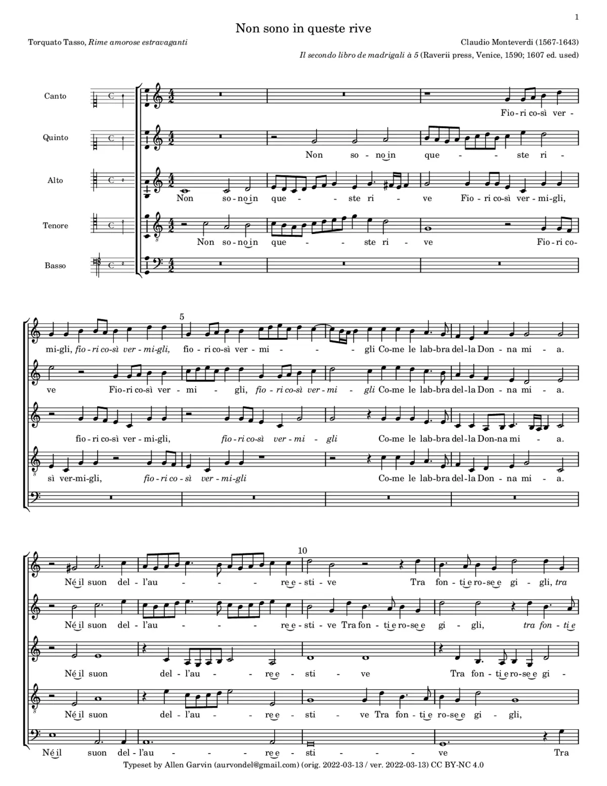 Non sono in queste rive - Page 1