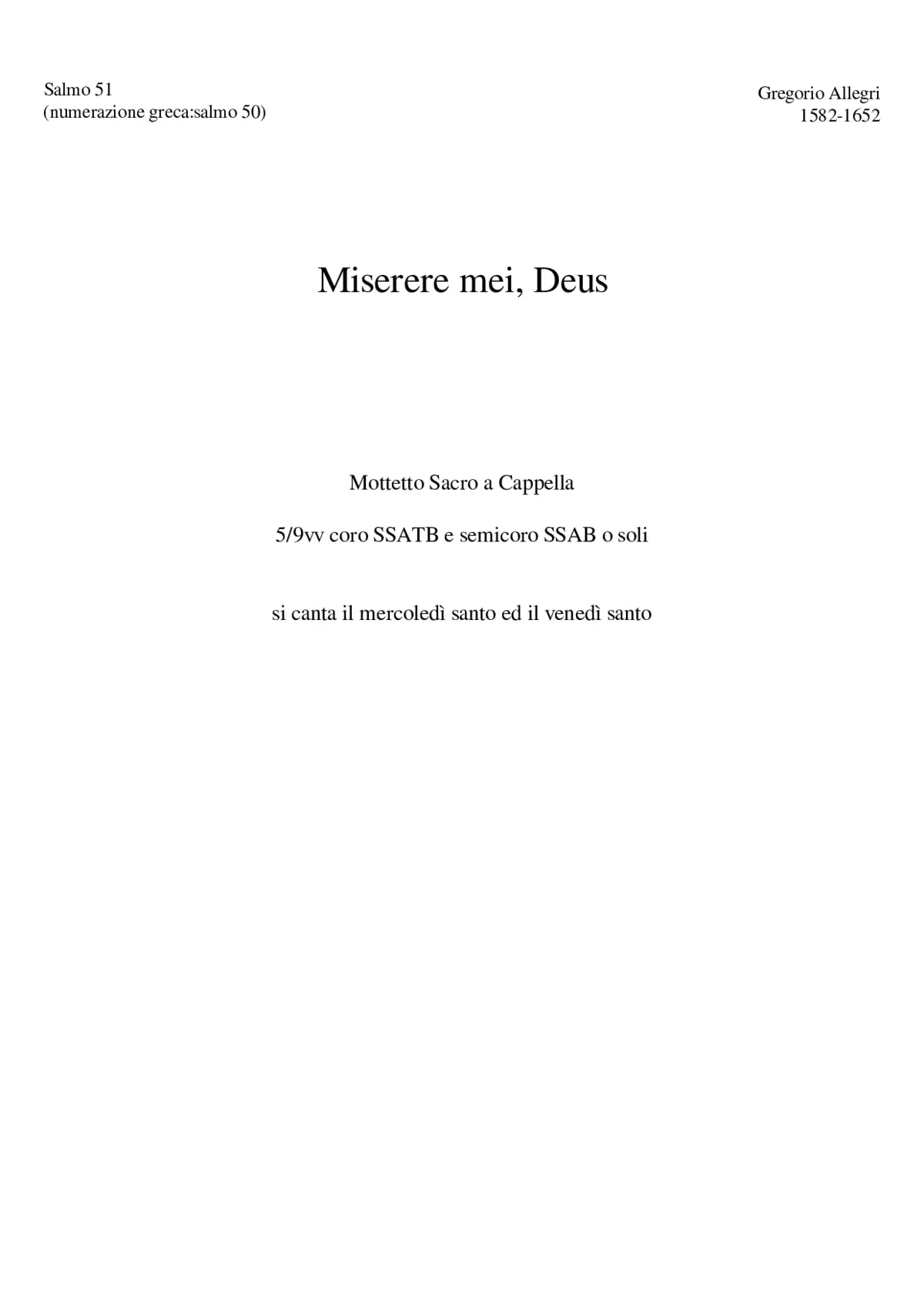 Miserere mei Deus - Page 1
