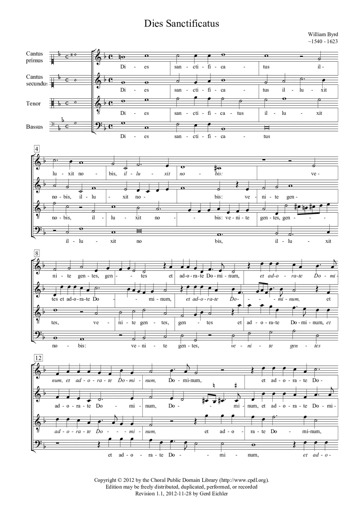 Dies sanctificatus - Page 1