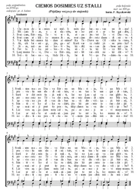 Ciemos dosimies uz stalli (Pòjdźmy wszyscy do stajenki)