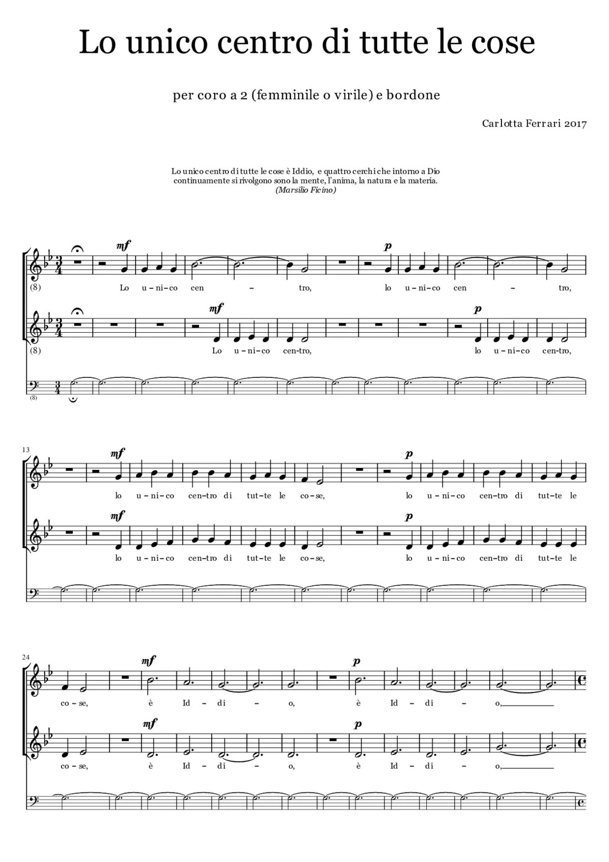 Lo unico centro di tutte le cose - Page 1
