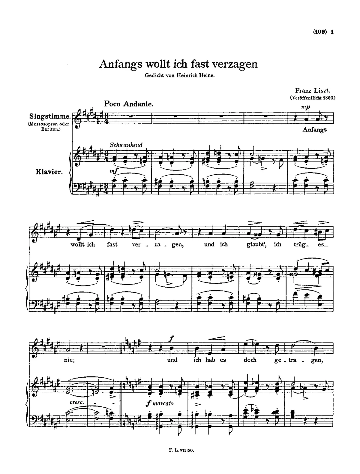 Anfangs wollt' ich fast verzagen - Page 1