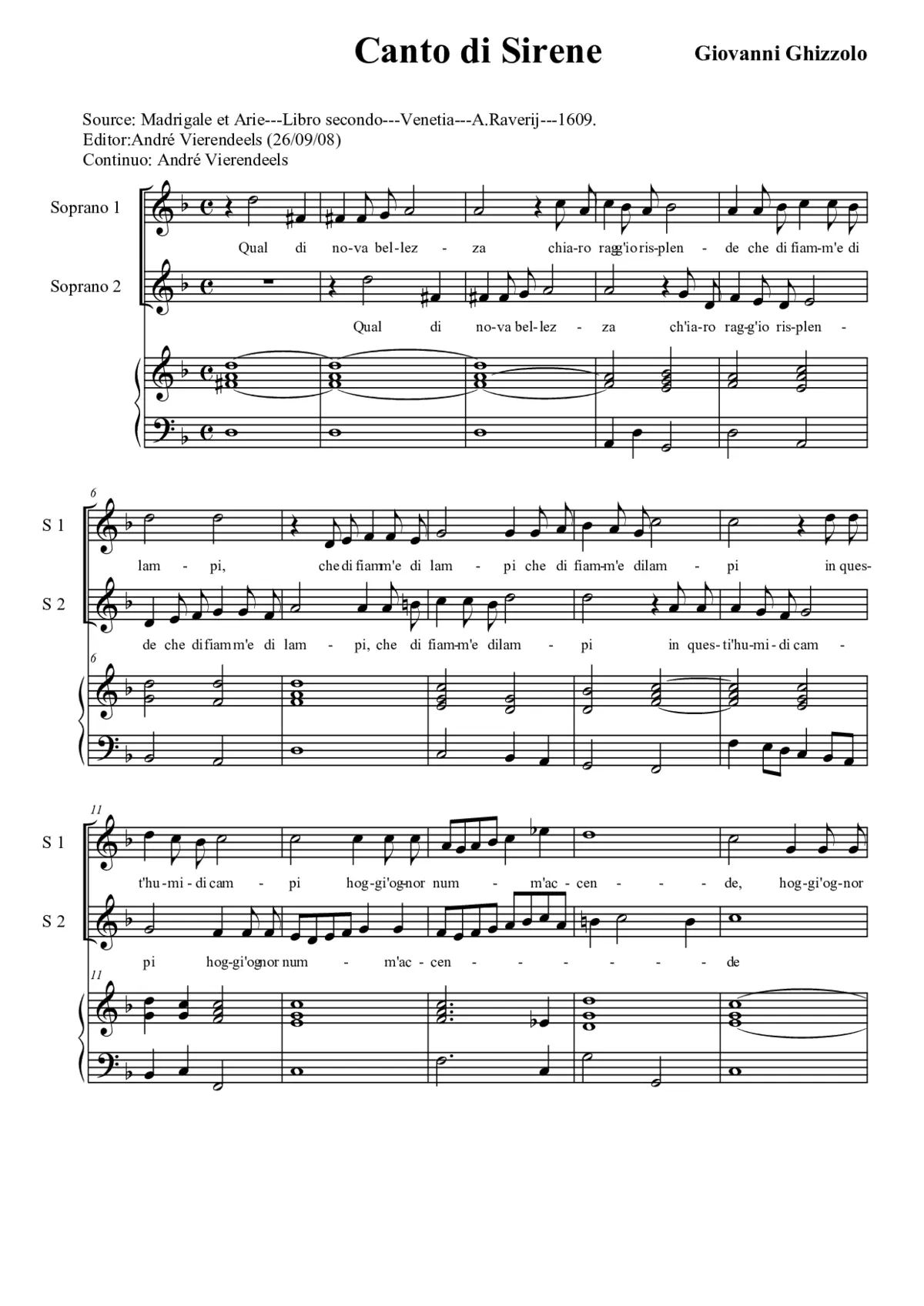 Canto di sirene - Page 1