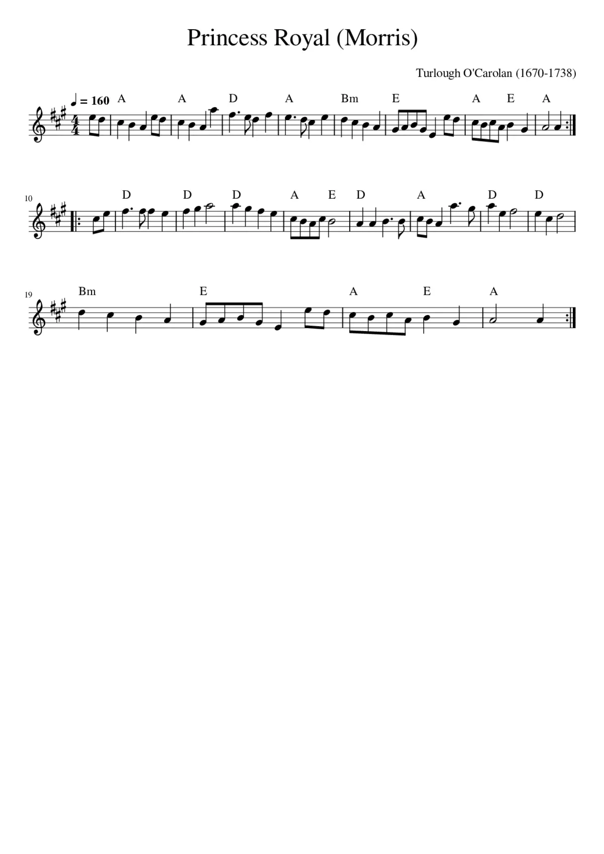 Princess Royal (Morris) - Page 1