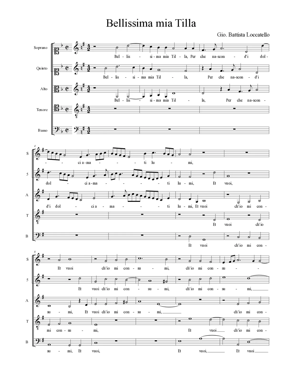 Bellissima mia Tilla - Page 1