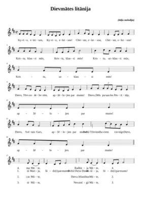 DievmÄtes litÄnija (latÄÅu melodija)