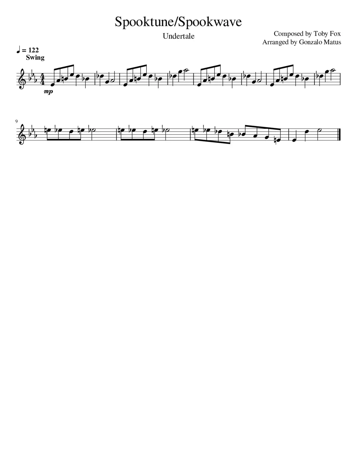 Spooktune/Spookwave - Violin Solo - Page 1