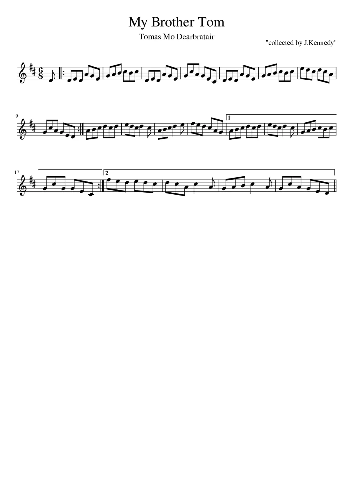 My Brother Tom - Page 1