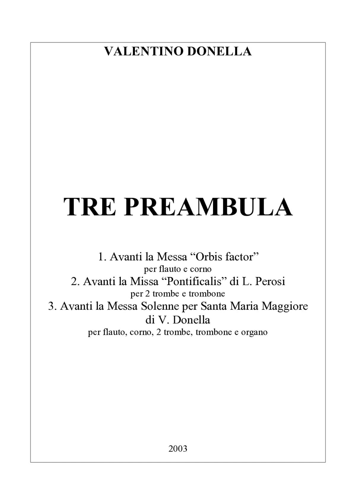 Tre Preambula - Page 1
