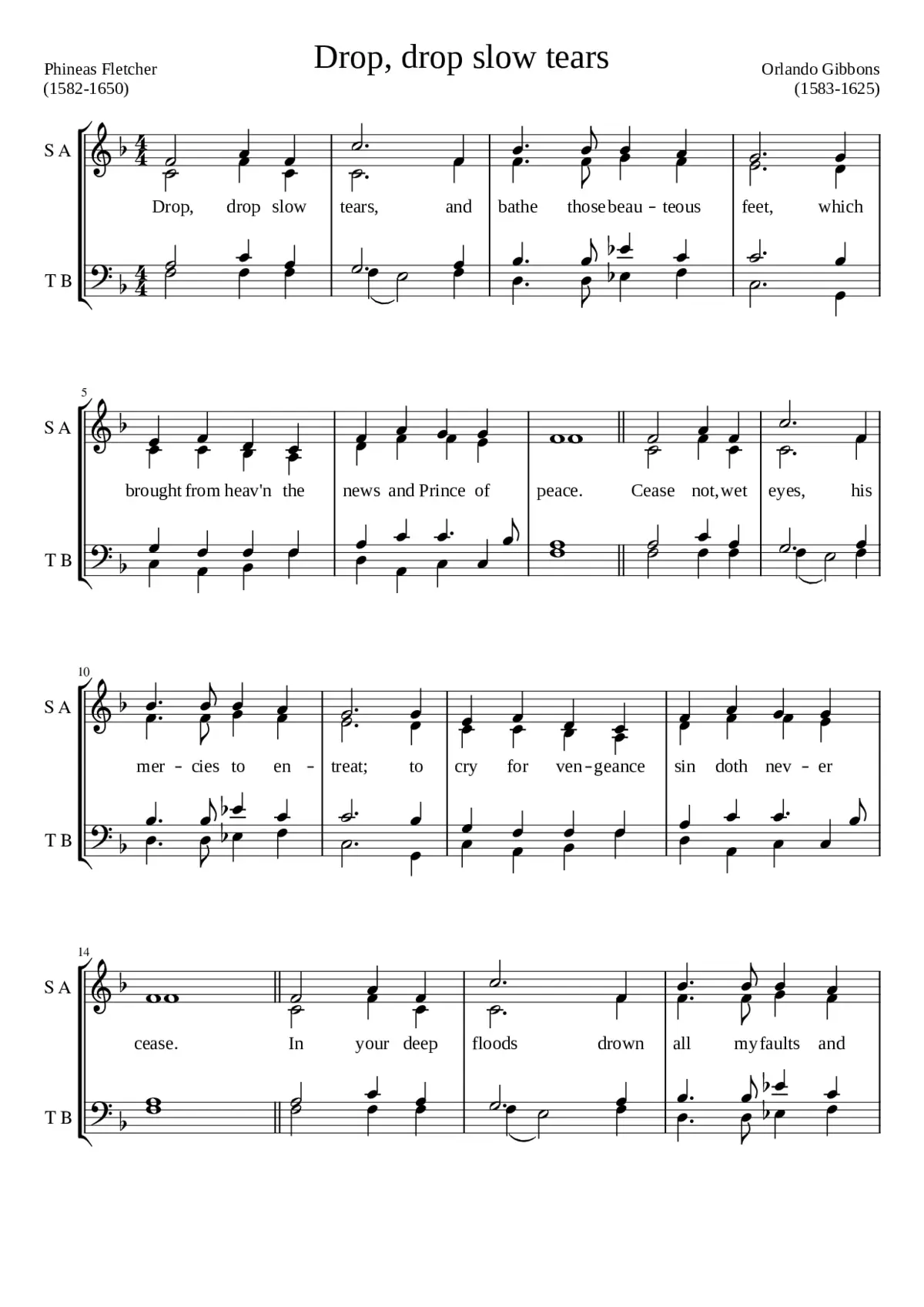 Drop drop slow tears - Page 1