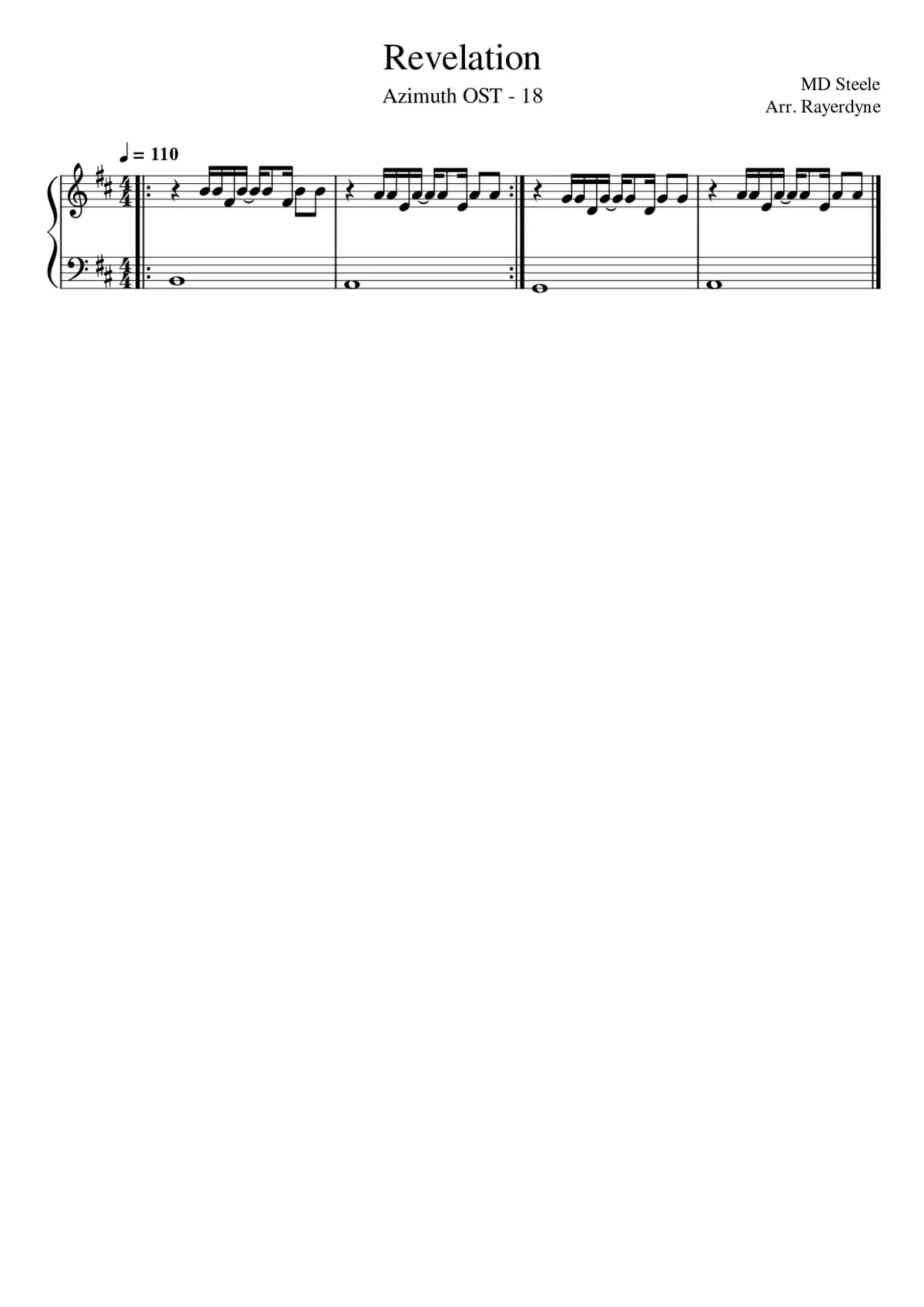 Azimuth Original Soundtrack - Page 1