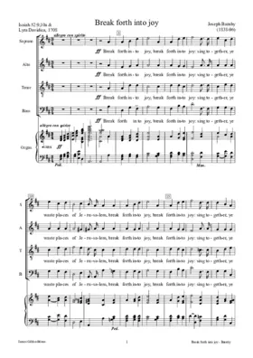 Break forth into joy