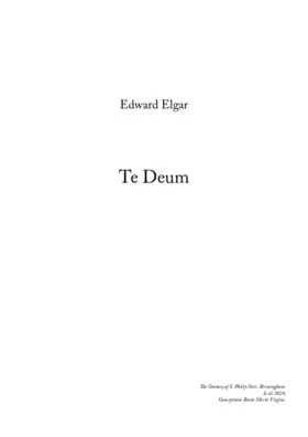 Te Deum, Op. 34, No. 1