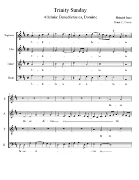 Alleluia: Benedictus es, Domine