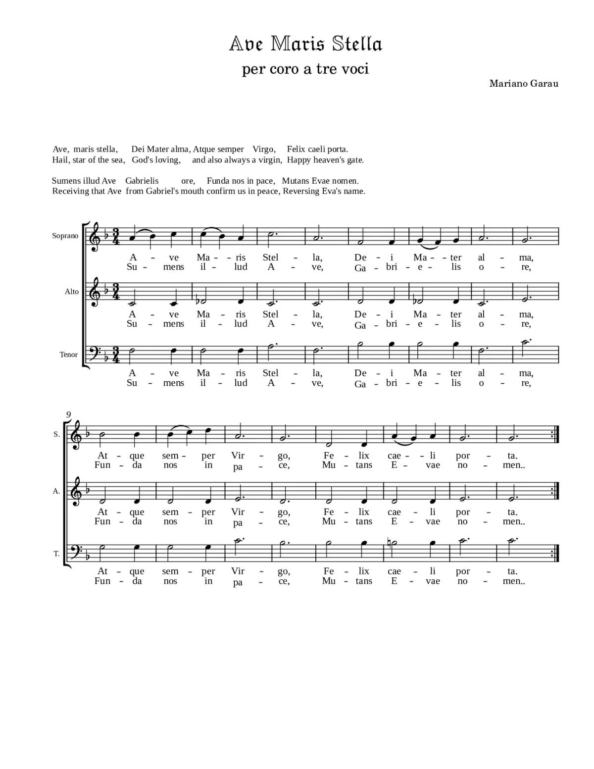 Ave maris stella - Page 1
