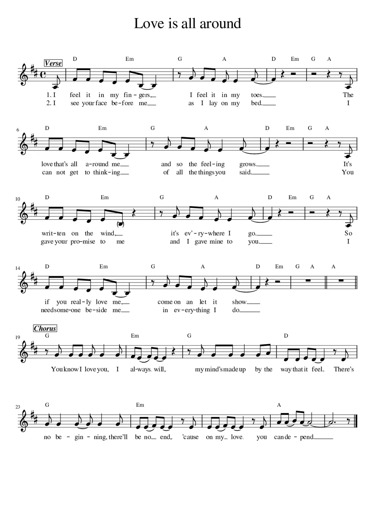 love is all around - Page 1