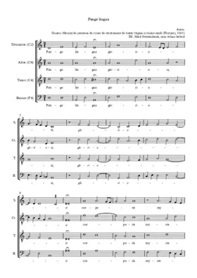 Pange lingua (Motetti de passione de cruce)