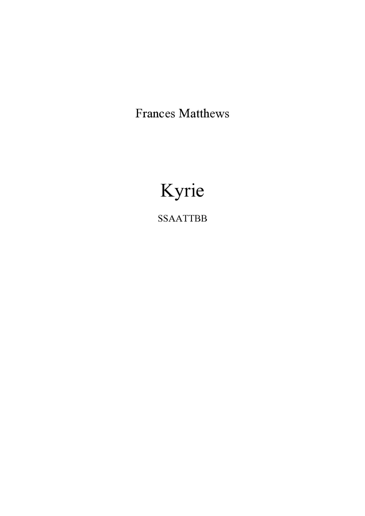 Kyrie - Page 1