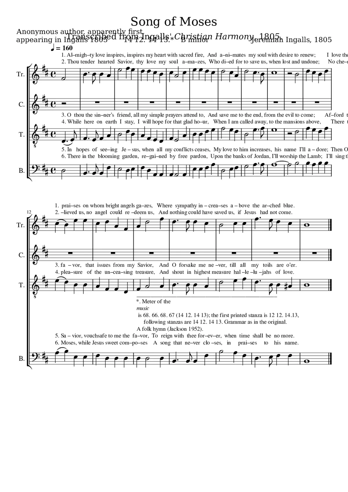 Song of Moses - Page 1