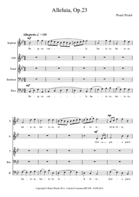 Alleluia, Op. 23