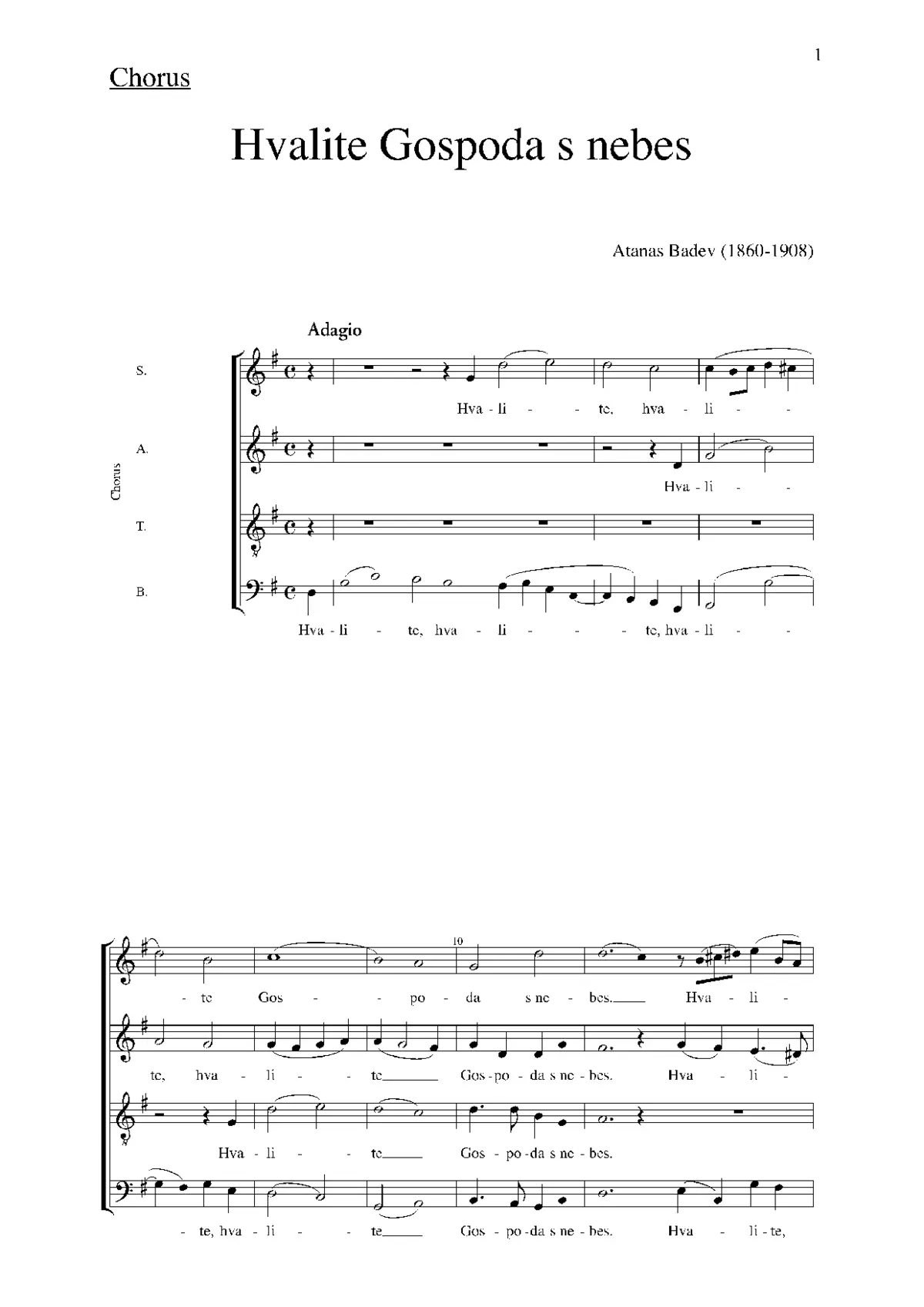 Hvalite Gospoda s nebes - Page 1