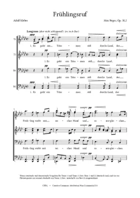 Frühlingsruf, Op. 38, No. 2