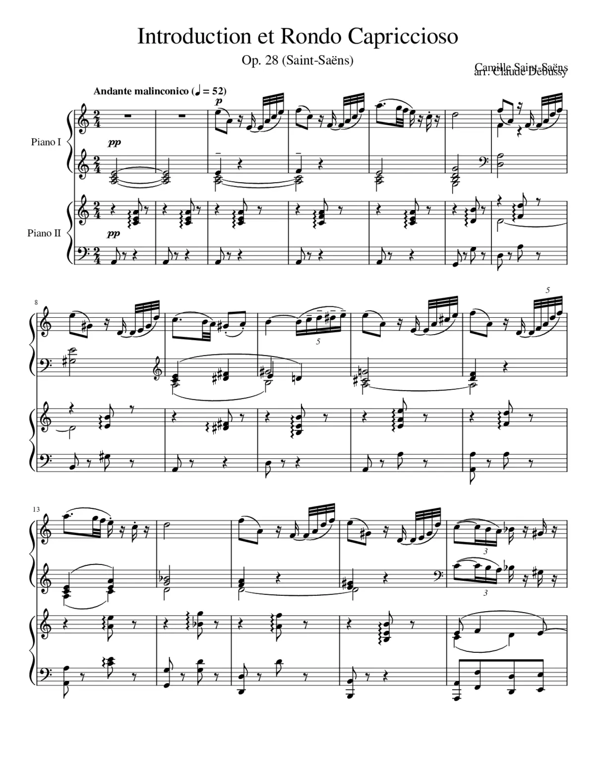 Introduction et rondo capriccioso Op.28 - Page 1