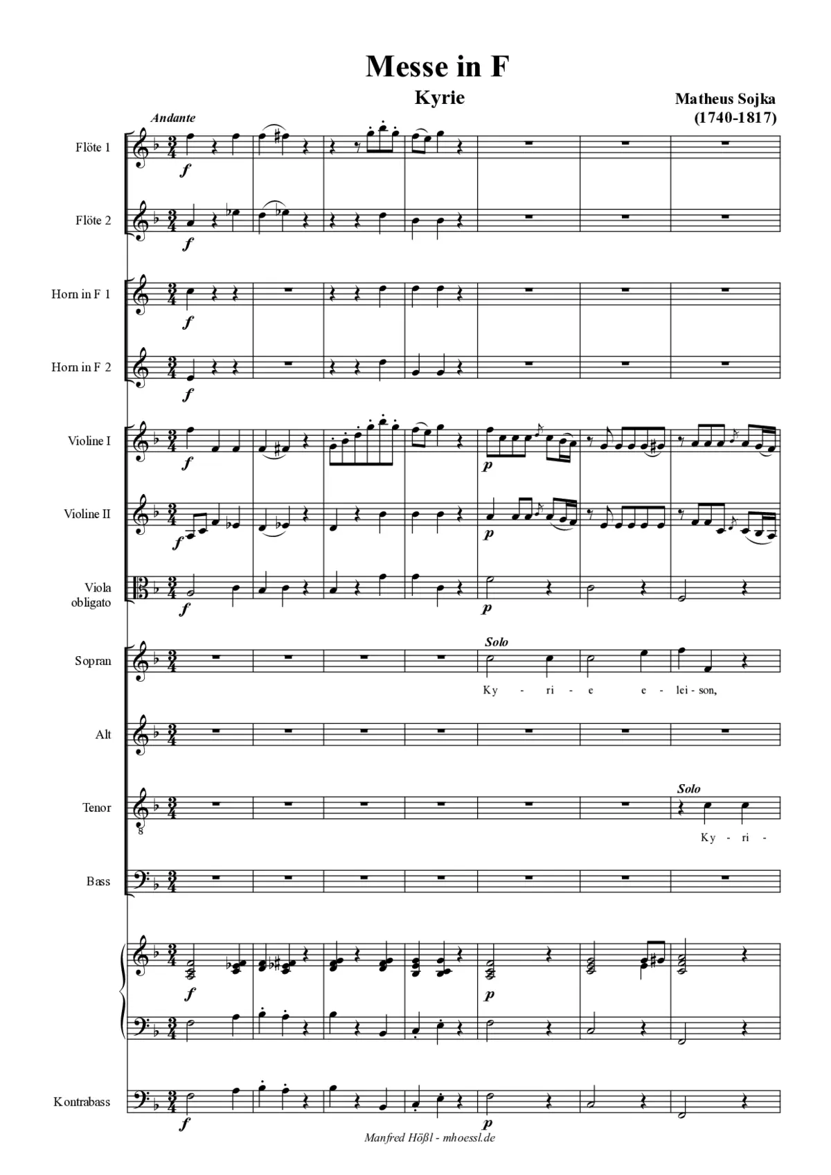 Messe in F - Page 1