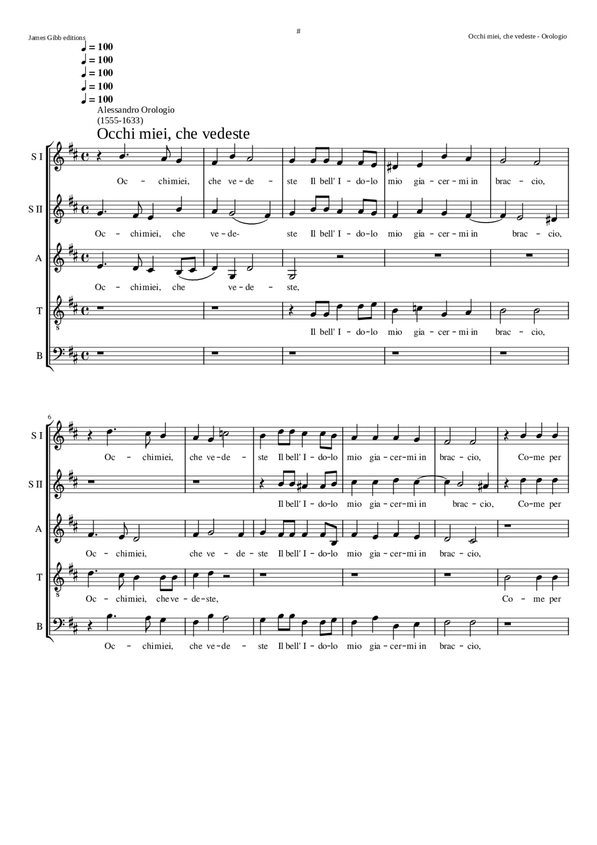 Occhi miei che vedeste - Page 1